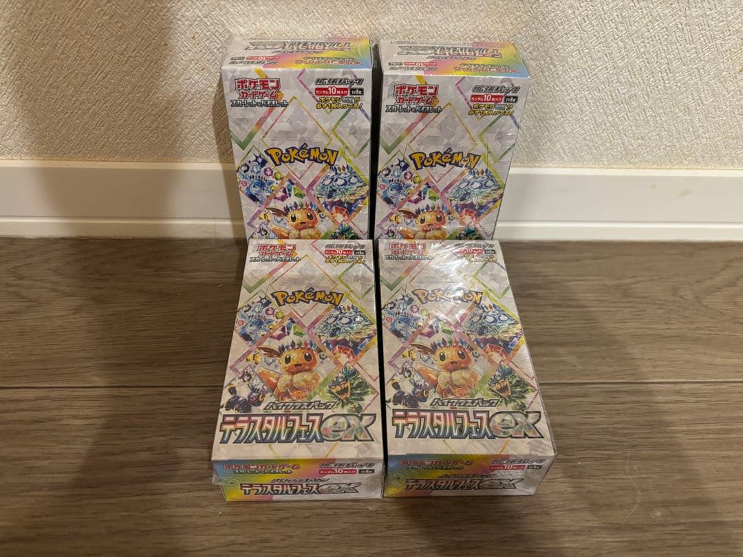 ポケカ テラステルフェス シュリンク付き 4BOX