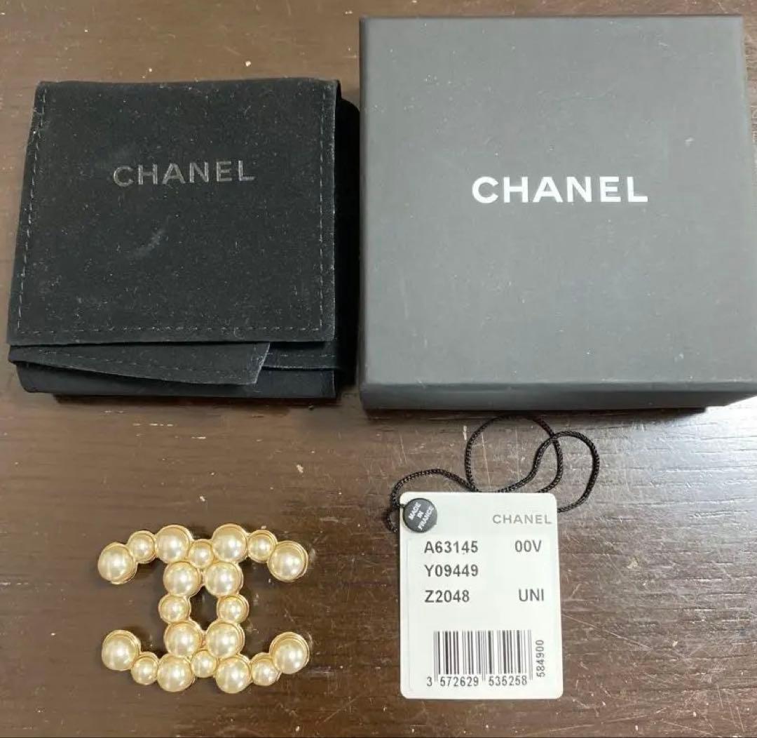 CHANEL シャネル　ブローチ　美品　パール