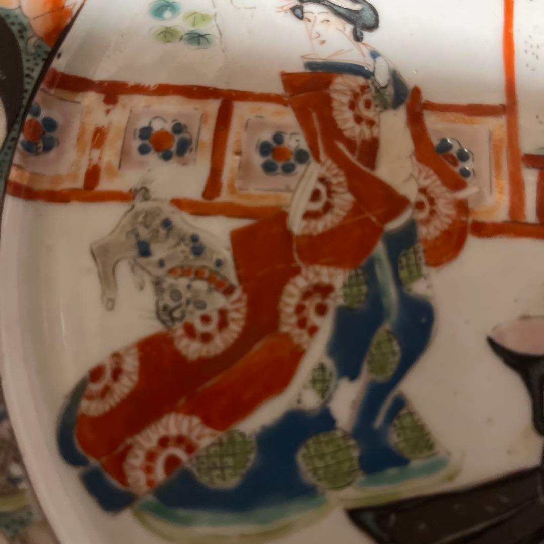 激レア！幕末期の輸出伊万里「肥ちょう山信甫造」日本柄 割れ、カケなし 状態良し