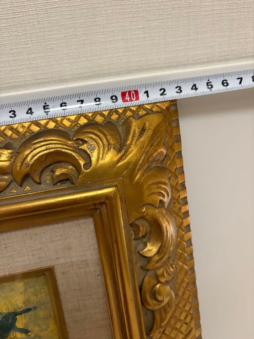 山道栄助 花瓶の花 油彩画