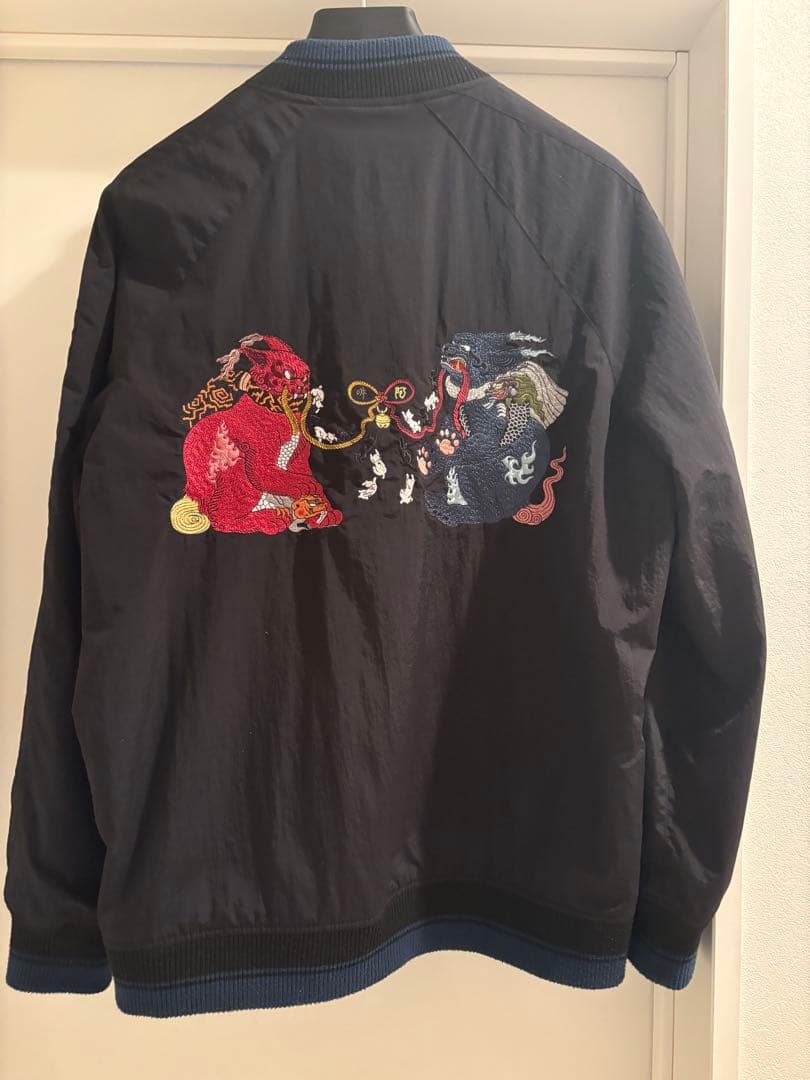 グラニフ × 石黒亜矢子『阿吽猫破魔矢ブルゾン』Lサイズ