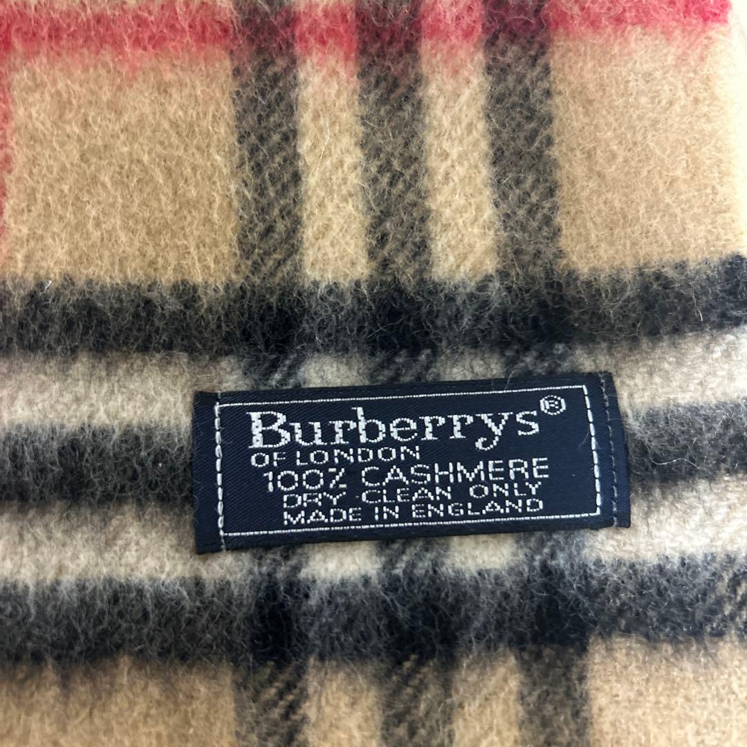 バーバリーカシミヤ100%マフラー