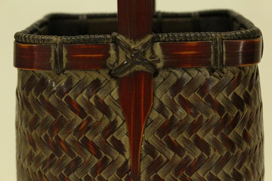 竹網 籠花生 未使用(ZE463)