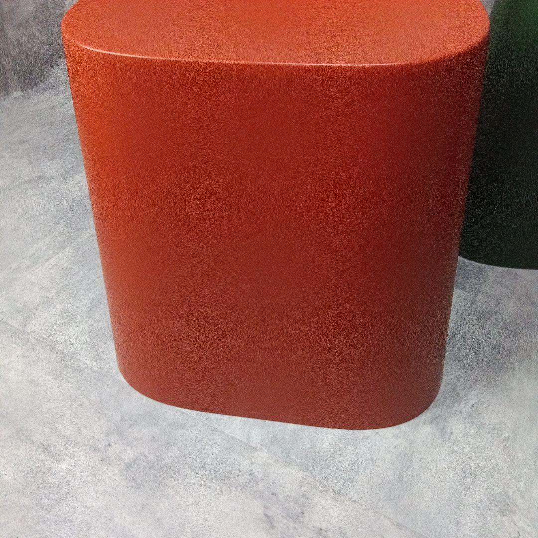 無印良品 スタッキングスツール グリーン レッド 4脚 廃盤