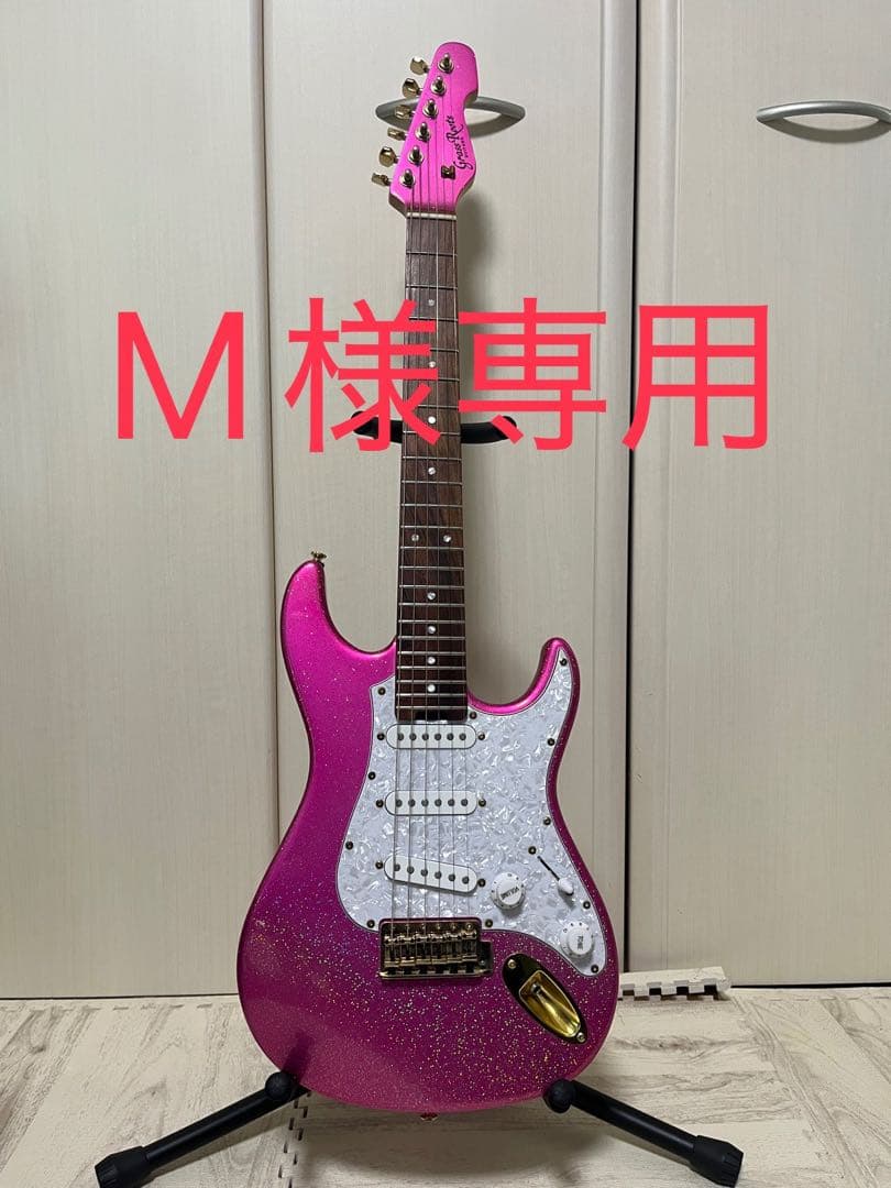 【M】GrassRootsエレキギター/大村孝佳/ミニピンクちゃん