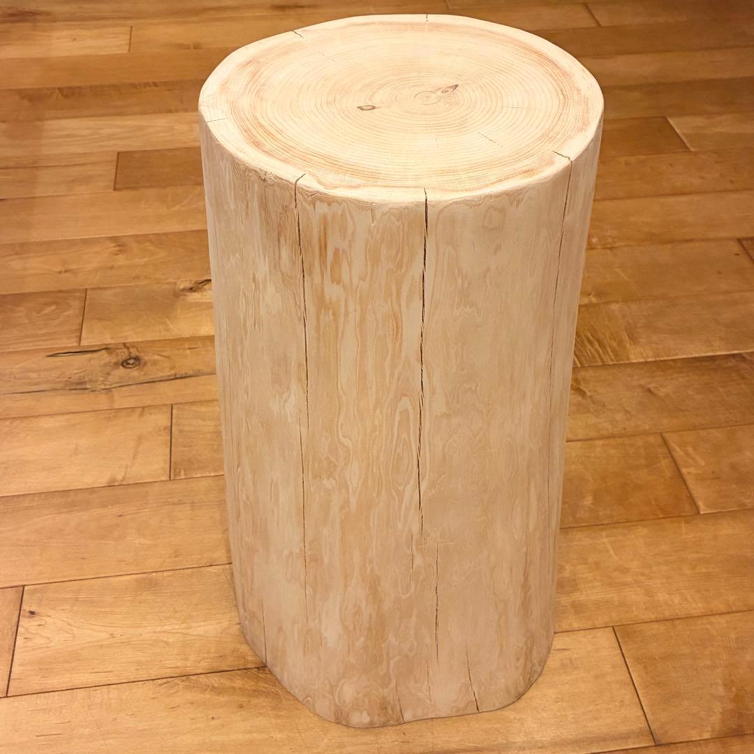 檜　丸太　椅子　スツール　No.1284