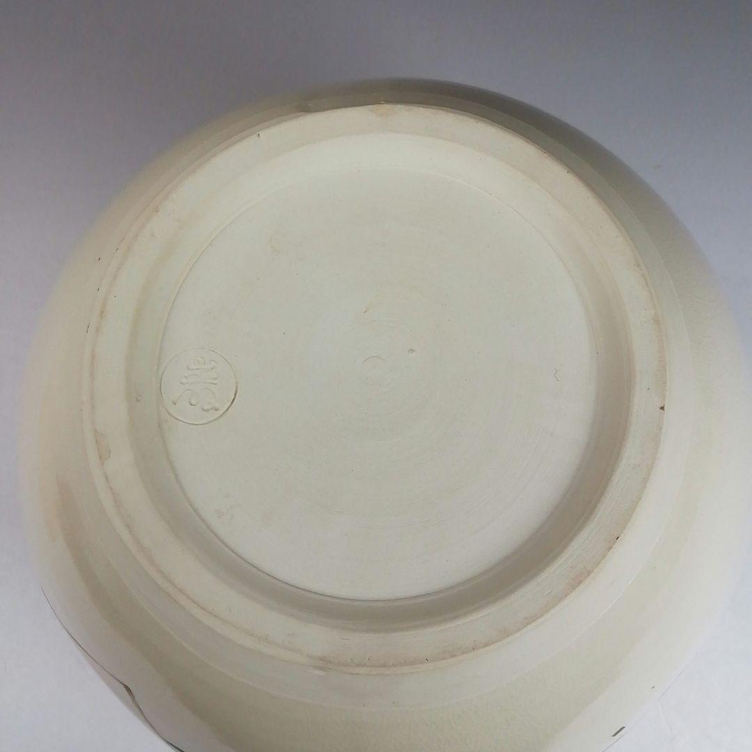 Ｔ９８４　水指　『仁清　地紙四季草花絵』『菱形　水指』『山川巖 造』共箱　茶道具