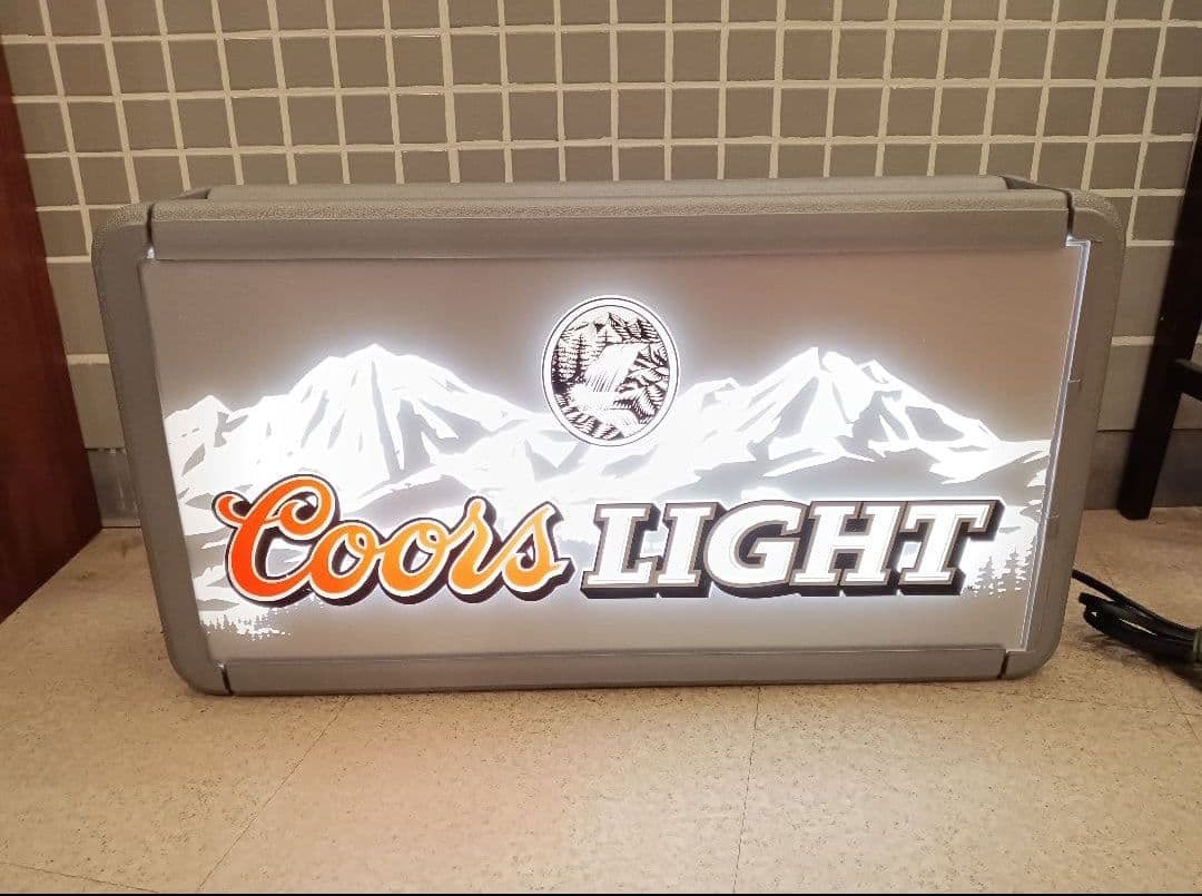 希少　Coors LIGHT 照明　ライトサイン　アメリカンビンテージ