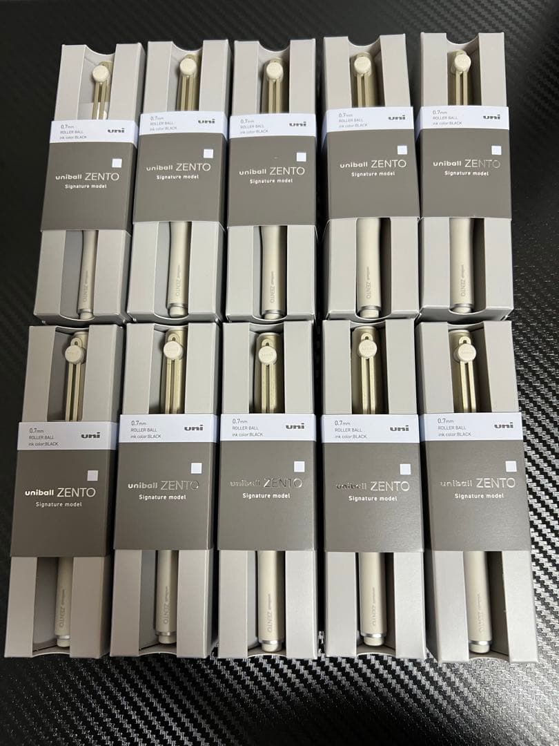 ユニボールゼント　シグニチャーモデル　ZENTO シャンパンゴールド　10本