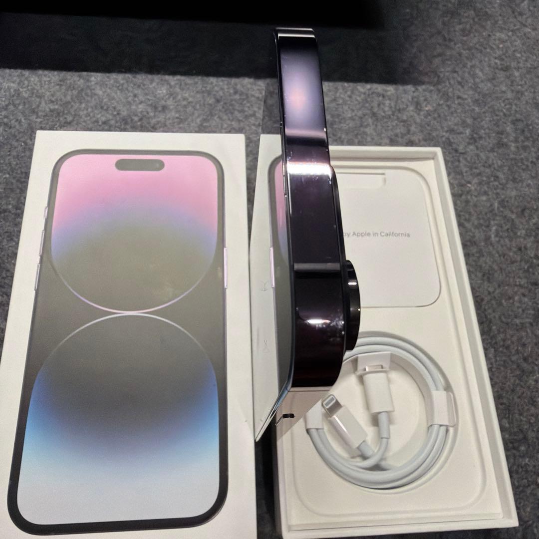 iPhone14Pro ディープパープル SIMフリー バッテリー100%