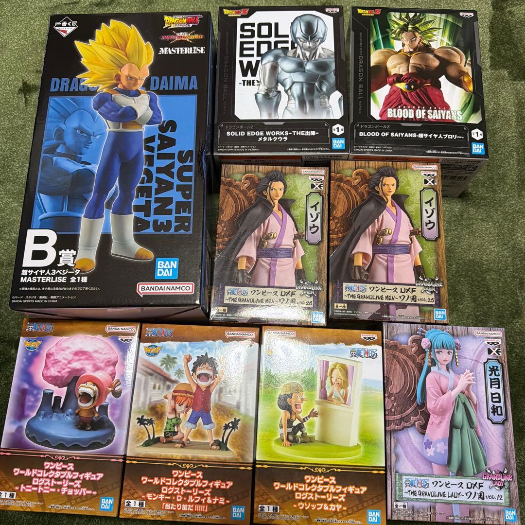 ドラゴンボール ワンピース フィギュアセット