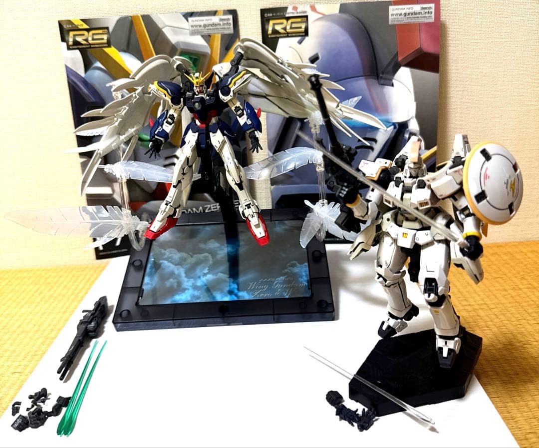 RG 1/144 ガンダムゼロEW 【ゼラフィムフェザー】トールギスEW セット
