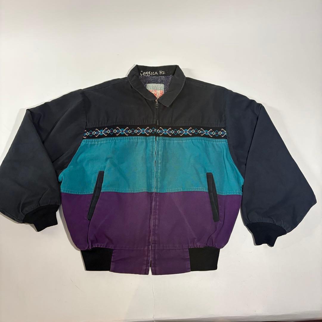 canyon guide 80s〜90sアクティブ柄ジャケット