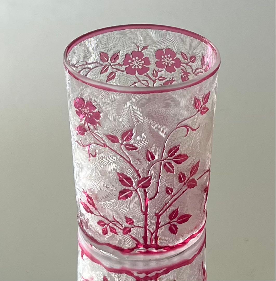 Baccarat バカラ/ 珍品　エグランチエ　アシッドエッチング　グラス