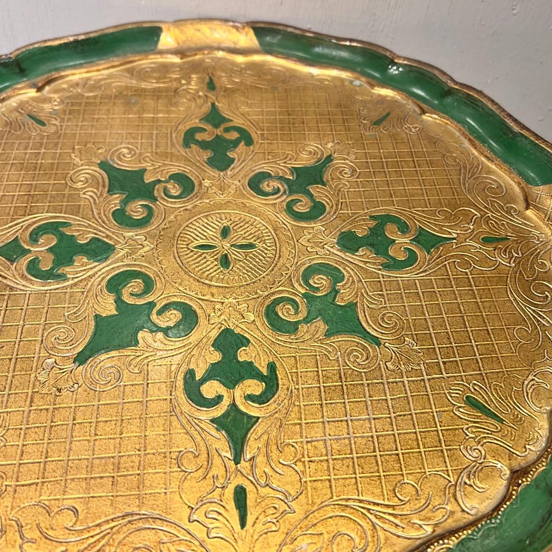 イタリア　フィレンツェ　フローレンタイン・サイドテーブル　一点もの