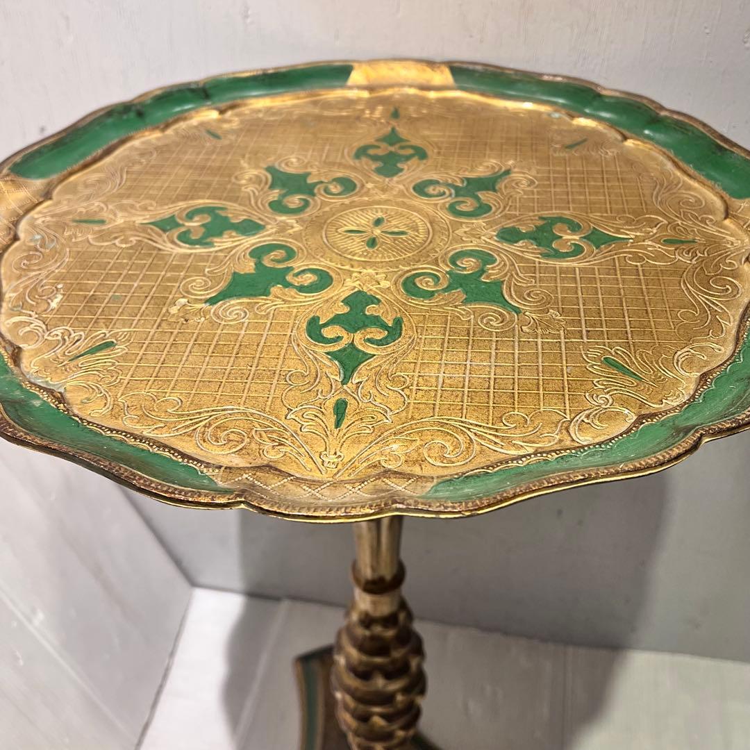 イタリア　フィレンツェ　フローレンタイン・サイドテーブル　一点もの