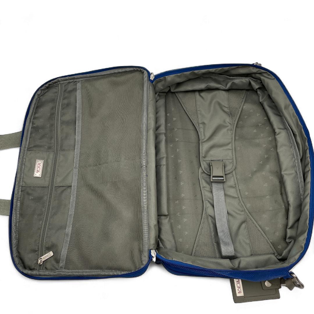 良品 TUMI ビジネスバッグ ナイロン ブルー 22121IN
