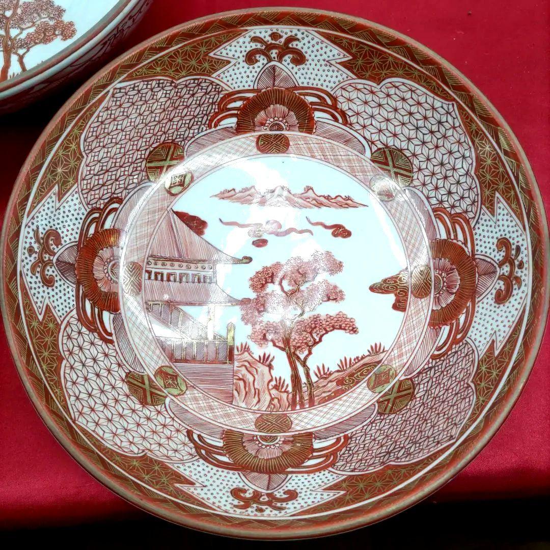 九谷焼　古九谷　金彩　赤絵　三ツ鉢　小鉢　中鉢　大鉢　骨董　希少　明治期