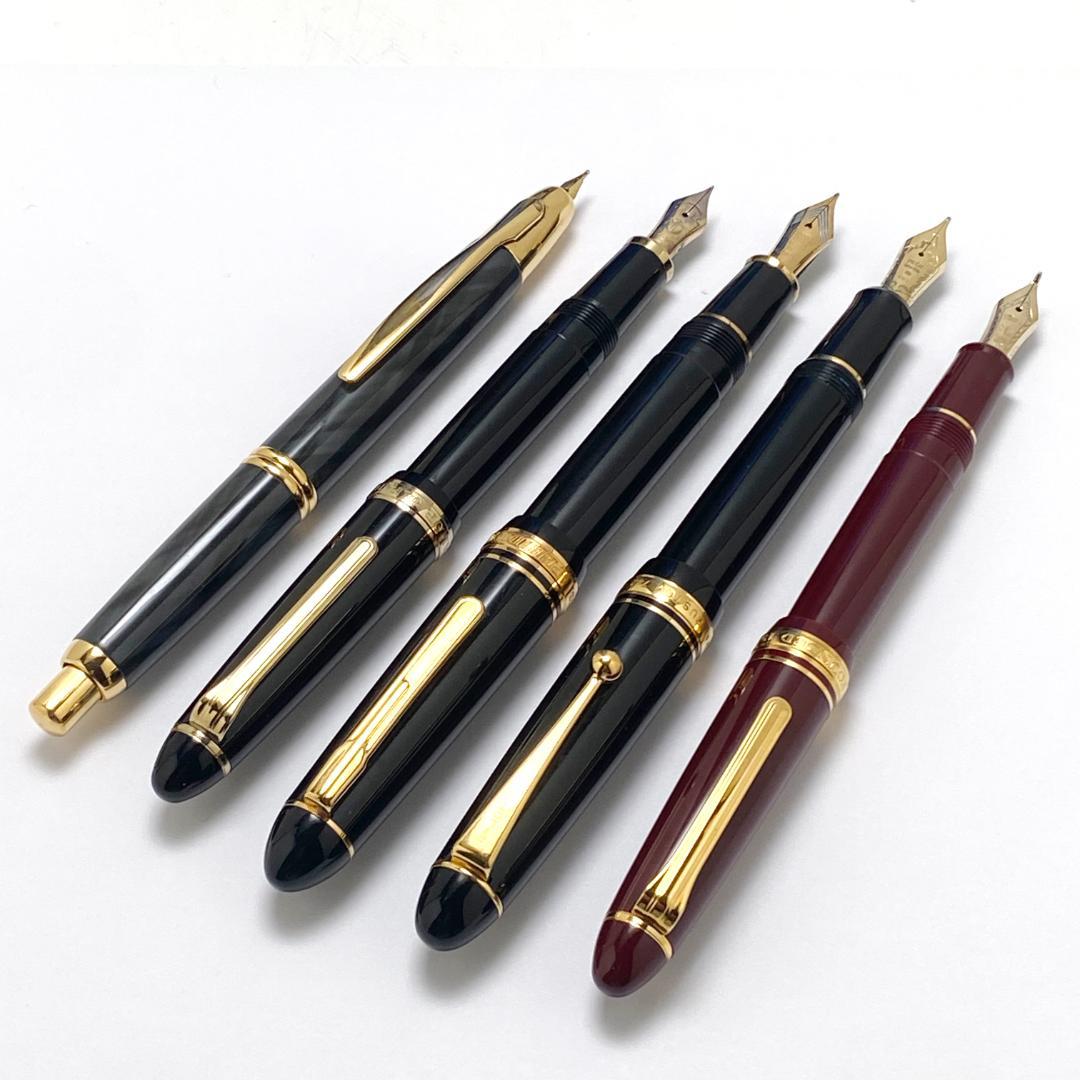 セーラー パイロット プラチナ 万年筆 14K 18K 5本セット