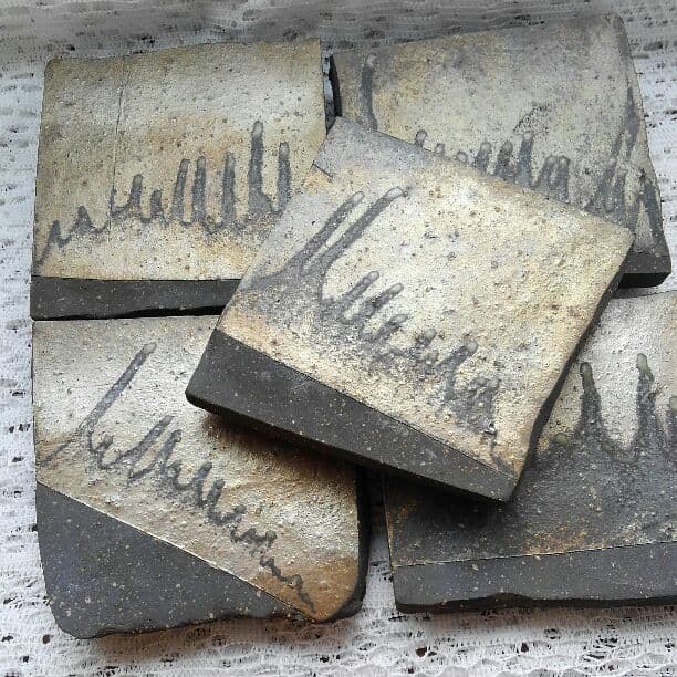 陶芸　角皿　五枚セット