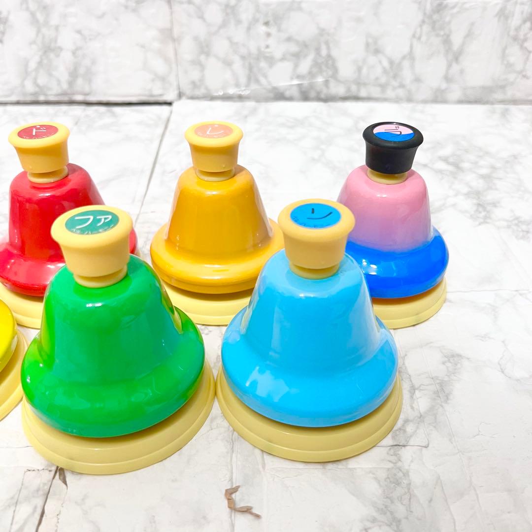 【良品】SUZUKI ベルハーモニー デスクタイプ単音 ハンドベル 10音セット