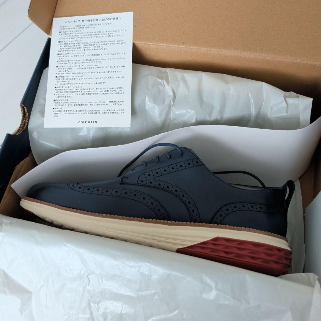 新品未使用 COLE HAAN ウィングチップ 28cm 定価5万円台★当日発送