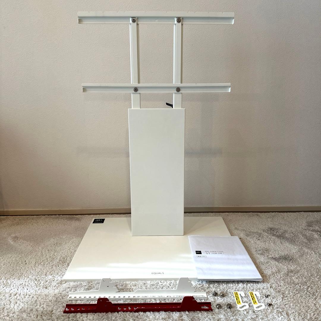 EQUALS WALL TV STAND S1 ロータイプ テレビ台 白