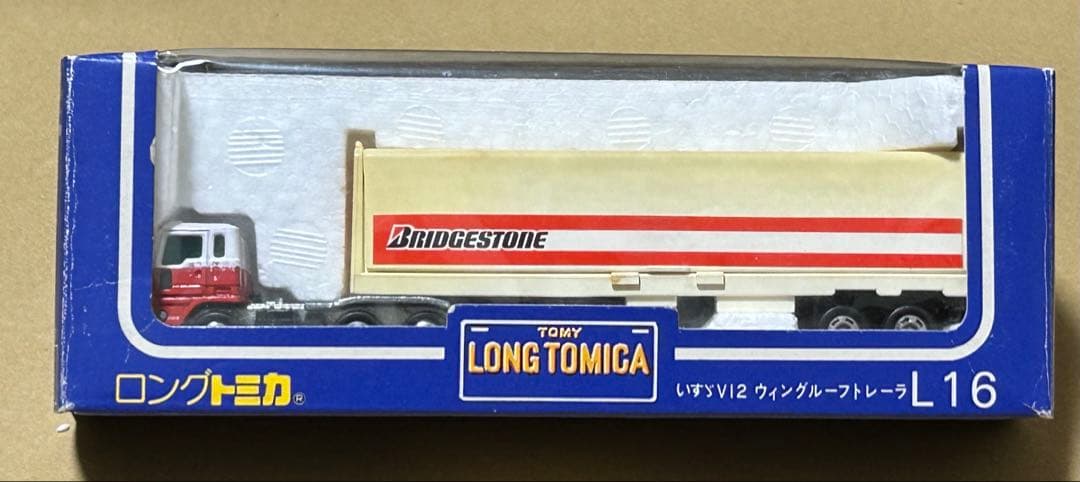 ロングトミカ L16 いすゞ V12 ウイングルーフトレーラー ブリヂストン