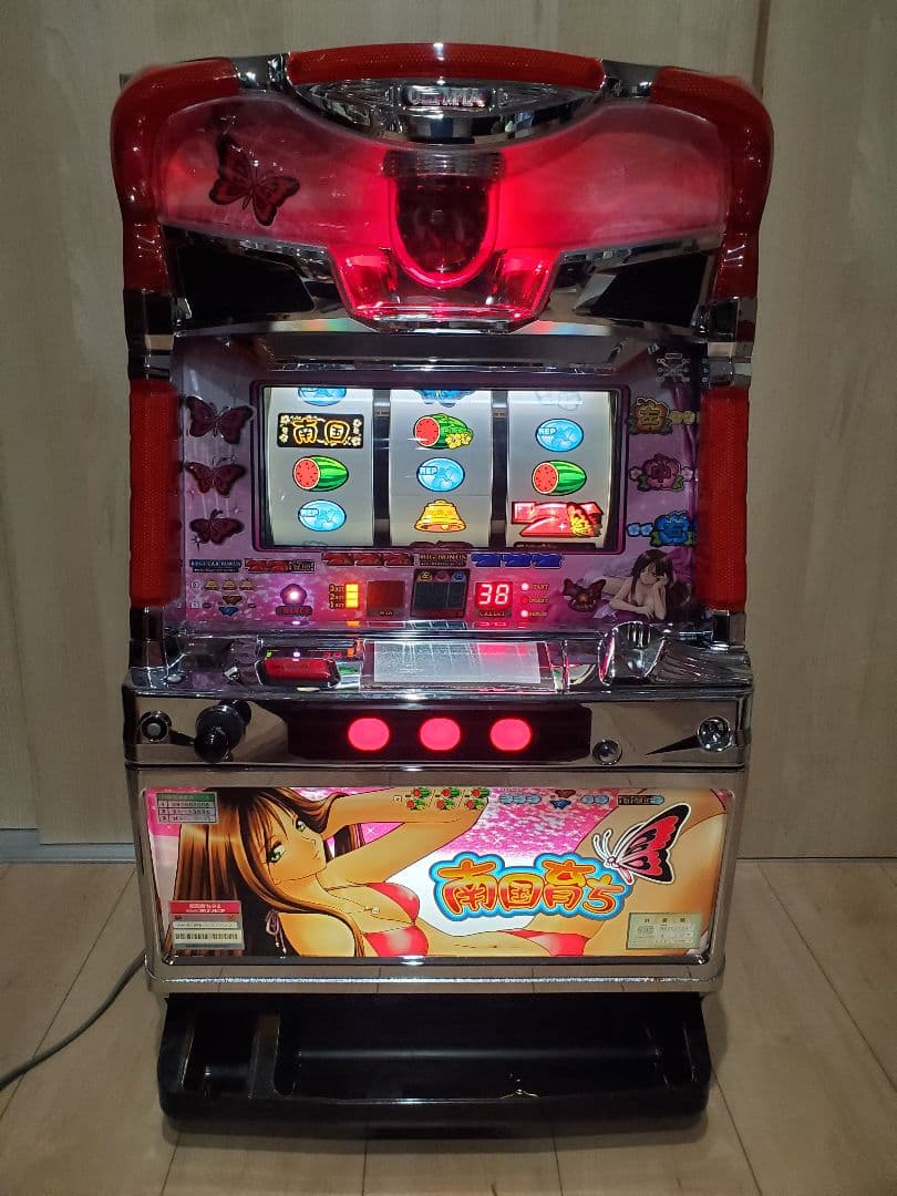 スロット実機　オリンピア　南国育ちR2 まどかパネル