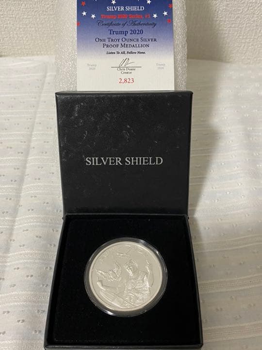 2020　トランプ大統領　シルバーラウンド　1オンス　メダル　　銀貨