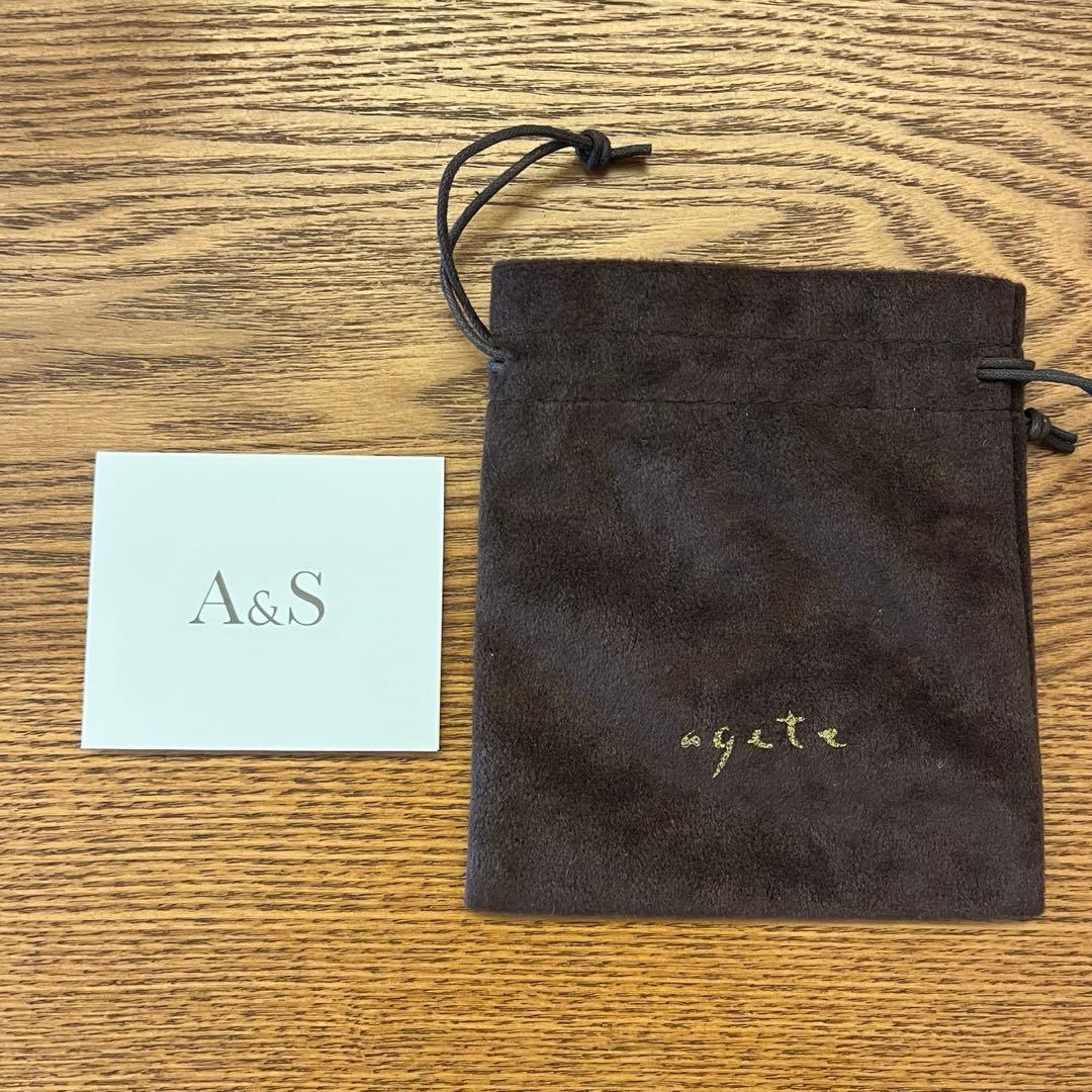 agete k10 オパール ダイヤモンド ピアス