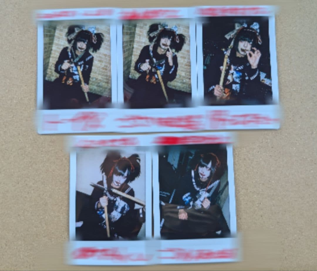 鮮血A子ちゃん 滅多刺しひろくん チェキ 5枚セット