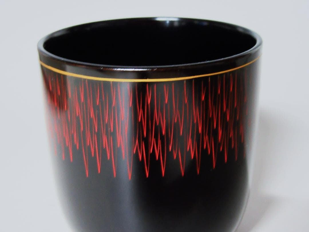 箸洗「沈金糸菊箸洗」５客入 幸齊作 共箱 懐石道具/茶会席 茶道具 CU-25