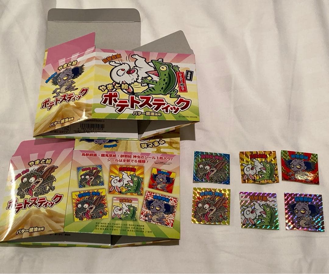 やまと絵 全6種セット シール 東京国立博物館 コンプ ステッカー/ビックリマン