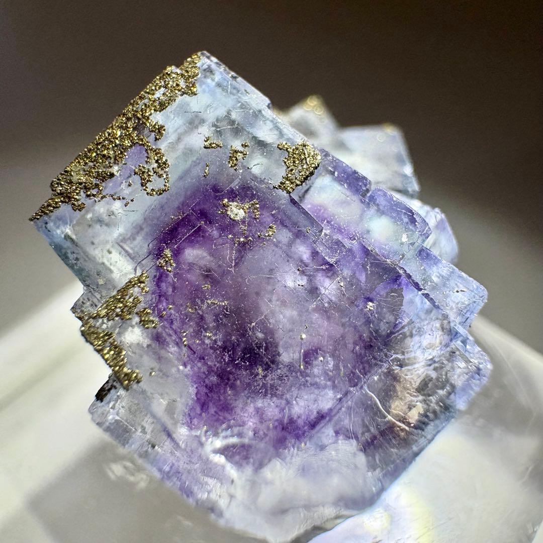 449 中国　ヤオガンシャン産　フローライト&パイライト