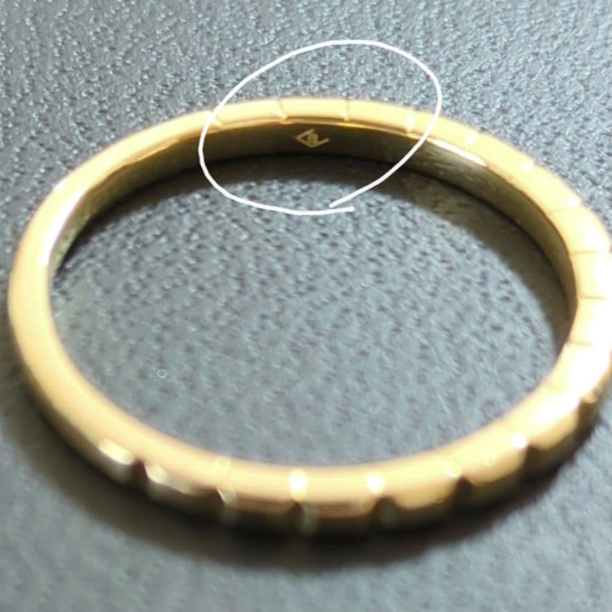 ベルシオラK18YGリング　15号