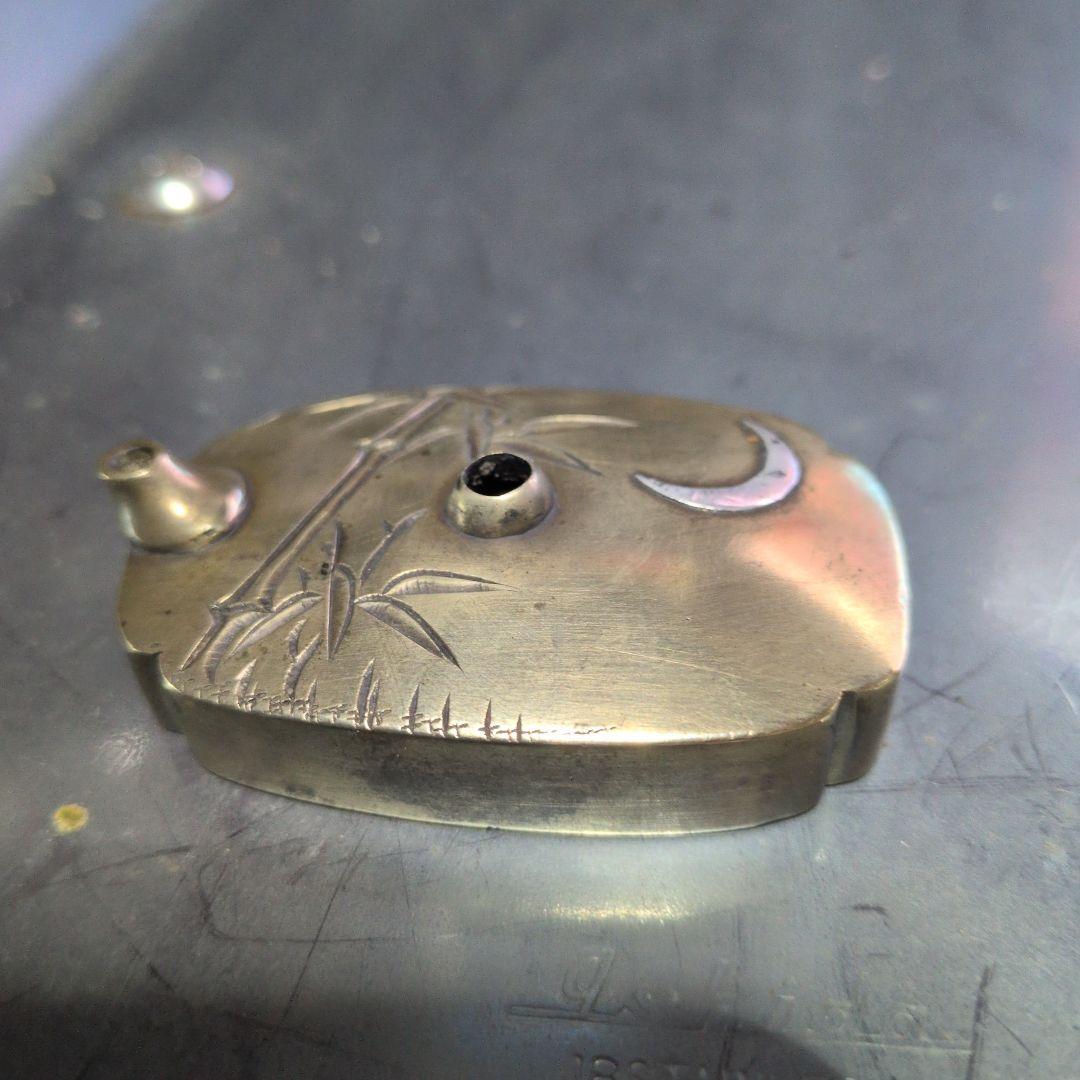 水差し 書道 黄銅鉱 明治時代