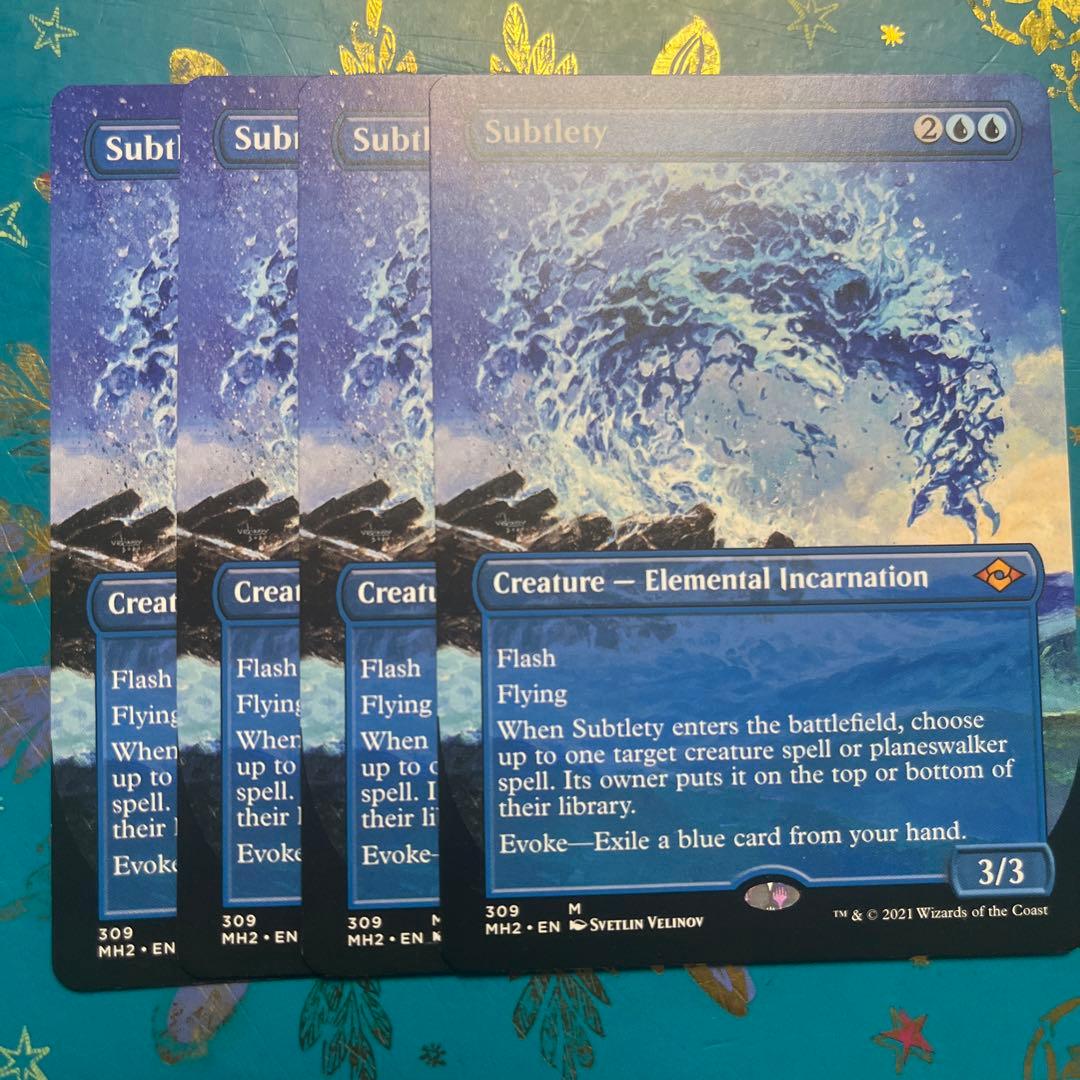 mtg 緻密　４枚　ボーダーレス　英語