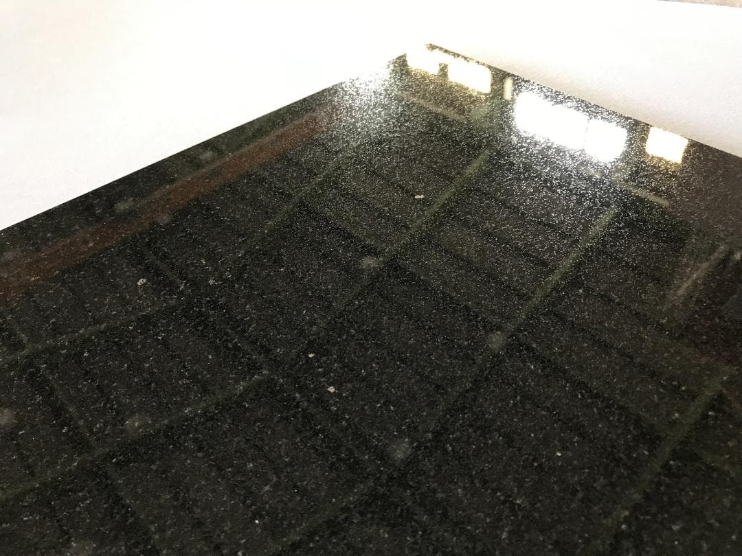 天然黒御影石 山西黒 オーディオボード●400×380×25●5面磨き　送料無料