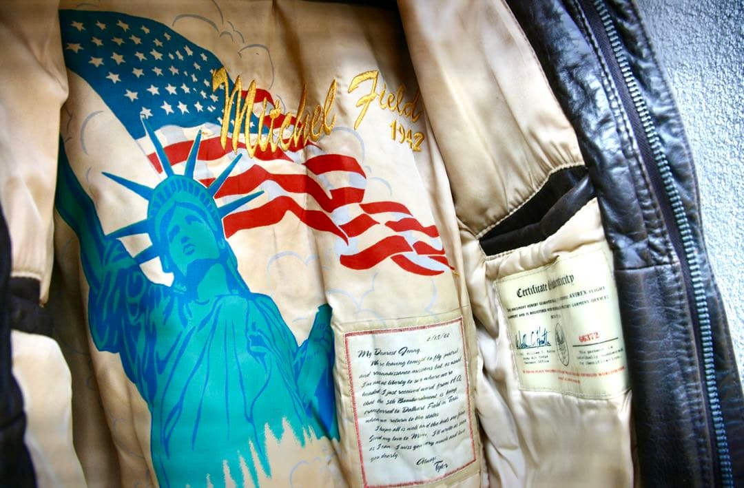 b*)様 AVIREX/A-2フライトジャケット/Sleepy-Time Gal