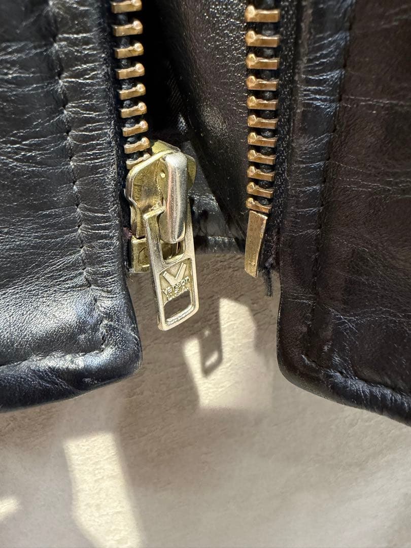 vanson レアな旧型レザーライダースジャケット36