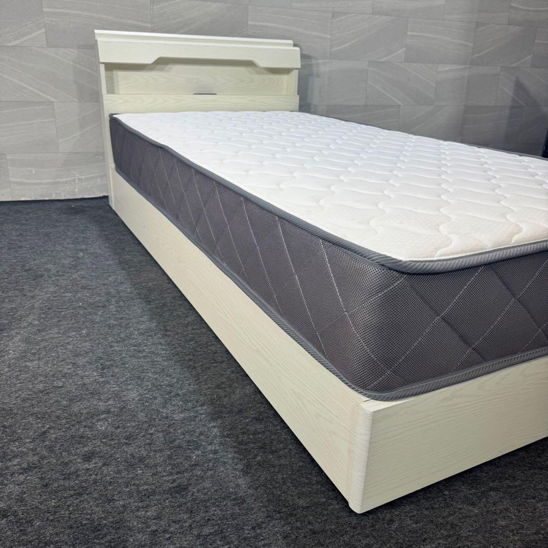 シングルベッド マットレス フレームセット 収納付き 格安 お得 d4074