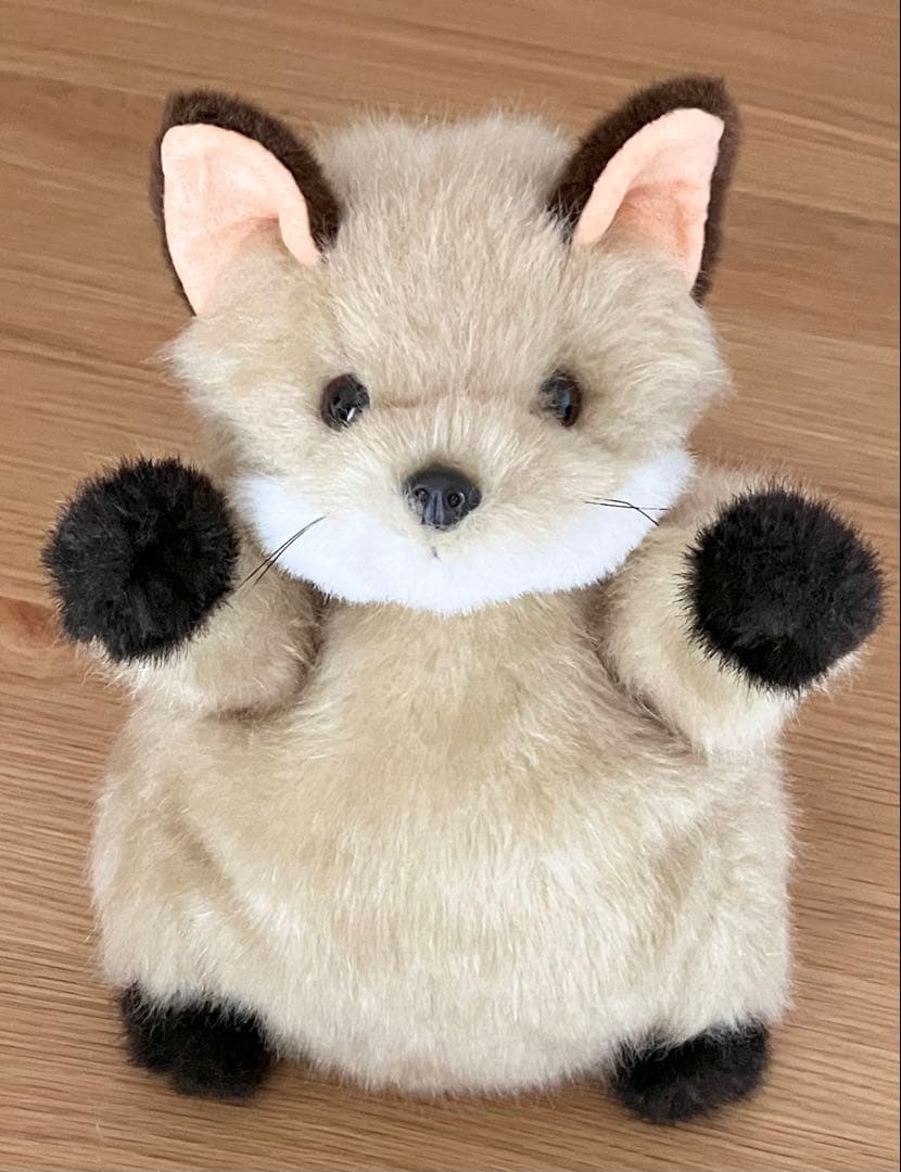 狐 キツネ 日本製 ぬいぐるみ ハンドパペット AVANCE 昭和レトロ