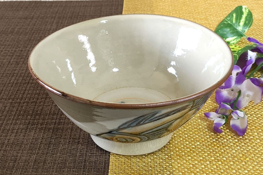 沖縄やちむん　壺屋焼　宮陶房　宮城須美子　レア✨️　魚紋　丼　深鉢