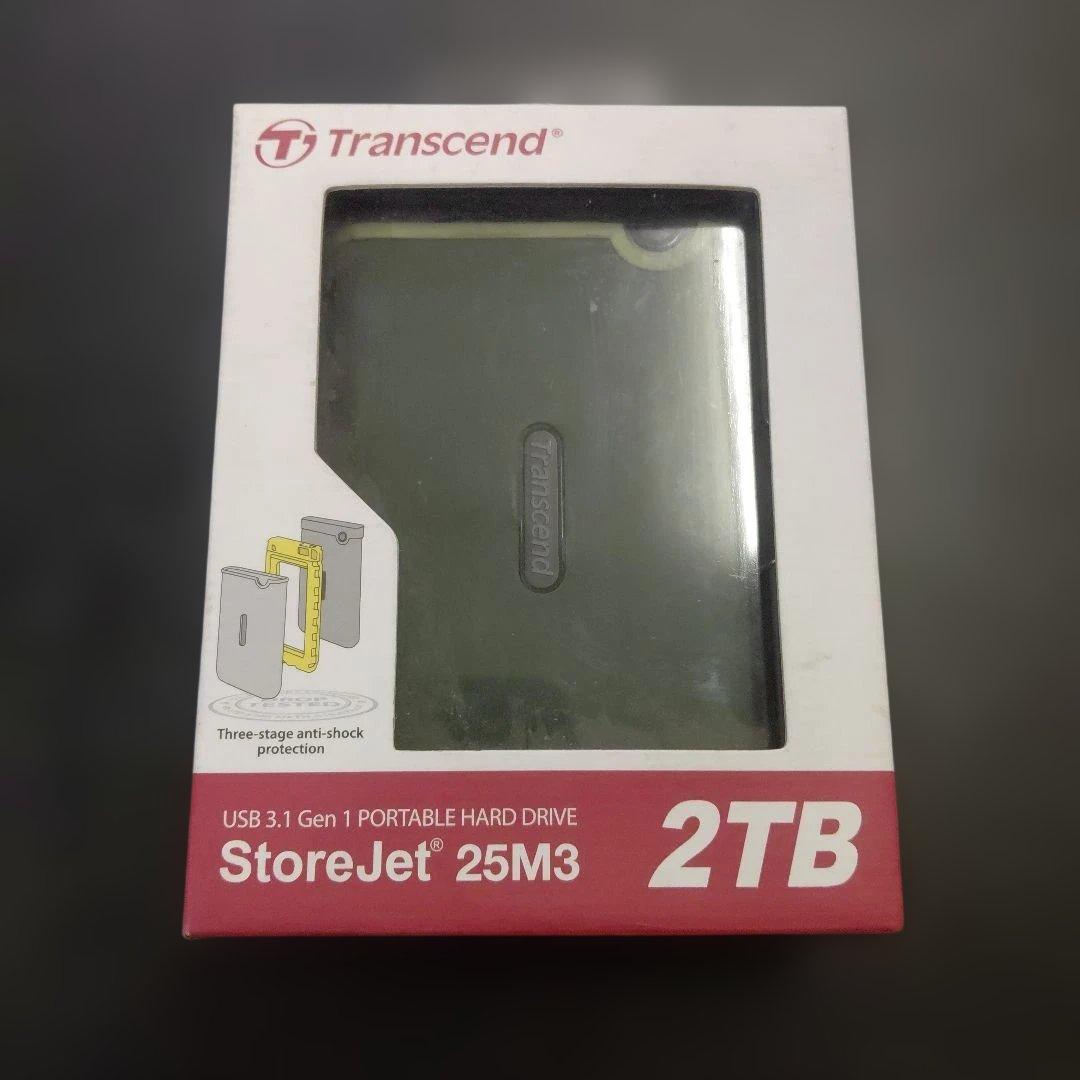 Transcend StoreJet 25M3 2TB ポータブルHDD