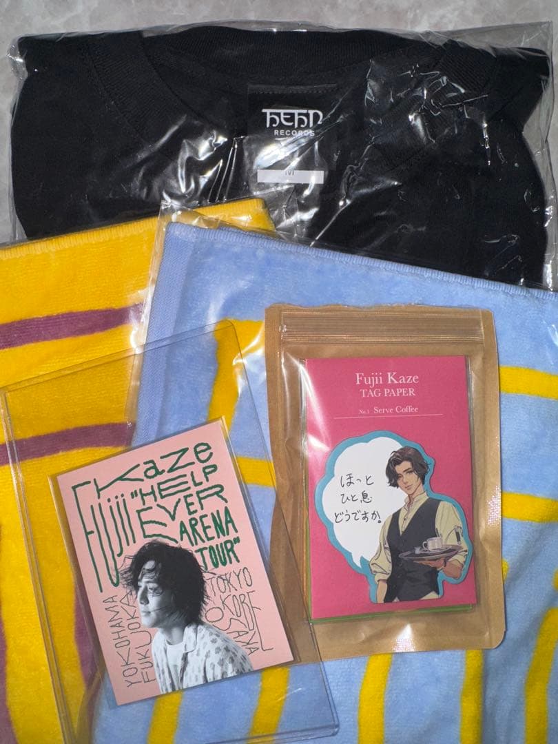 【新品未使用】藤井風セット　Tシャツ　タオル　付箋　ステッカーセット