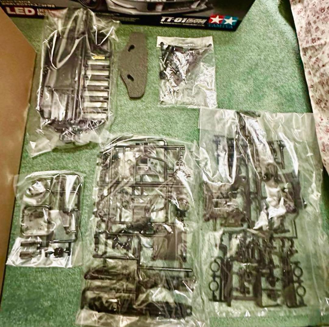 タミヤ★ニスモCOPPERMIXシルビア TT-01 LEDライト付