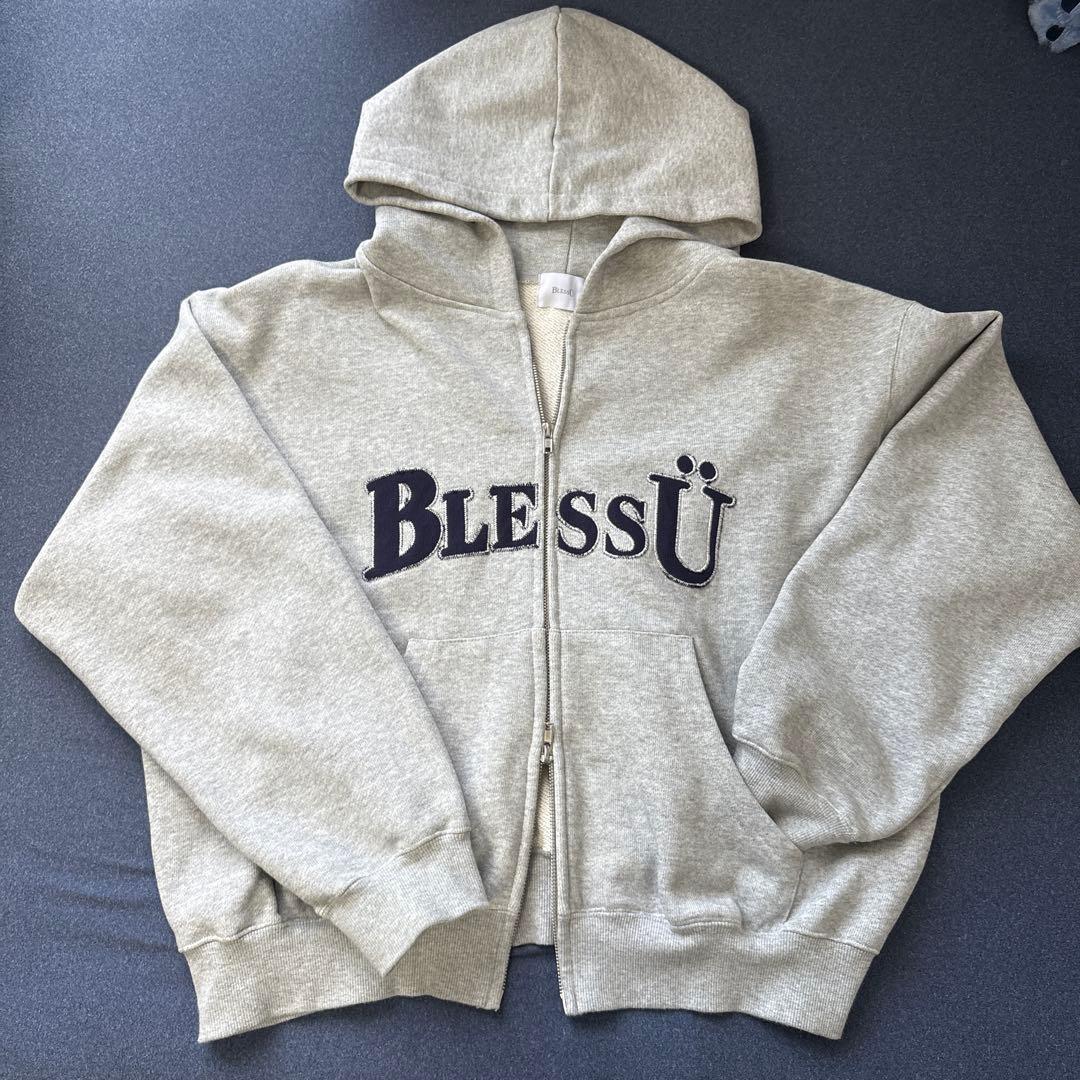 Blessu ジップパーカー　グレーL