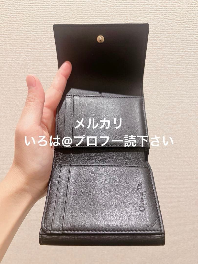Dior レディディオール ロータスウォレット 折り財布