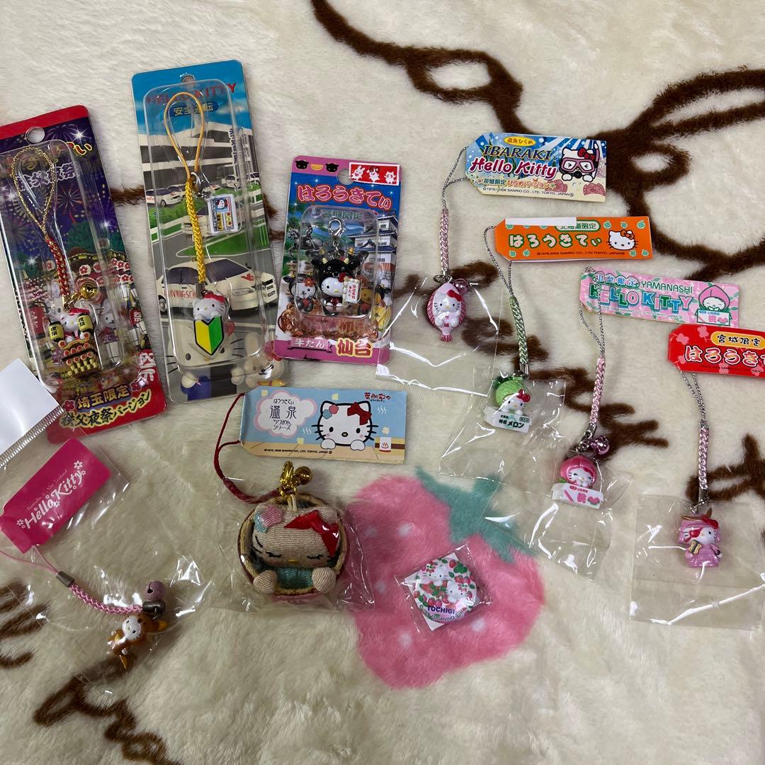 ご当地キティ セット レア ご当地ストラップ 根付け 10点まとめ売り
